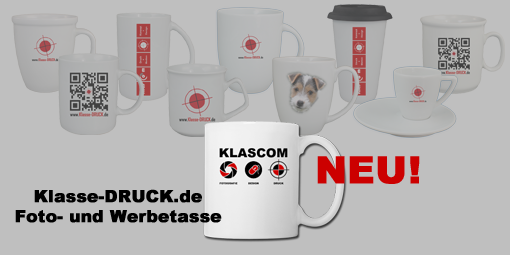 KLASCOM | Klasse-DRUCK.de Foto- und Werbetassen aus Keramik