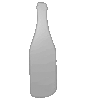 Hartschaumplatte in Flasche-Form konturgefräst <br>einseitig 4/0-farbig bedruckt
