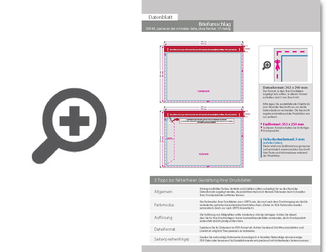 Product Bild briefumschlag_din_b4_(lasche_an_der_schmalen_seite)__haftklebend_ohne_fenster__beidseitig_1_1_schwarz-_wei___bedruckt