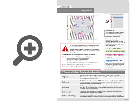 Product Bild hochwertige_k__hlschrank-magnetfolie_in_kleeblatt-form___einseitig_4_0-farbig_bedruckt