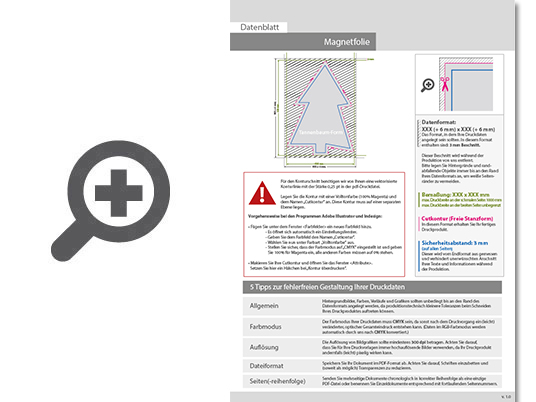 Product Bild magnetische_wechselwerbung_in_tannenbaum-form___einseitig_4_0-farbig_bedruckt