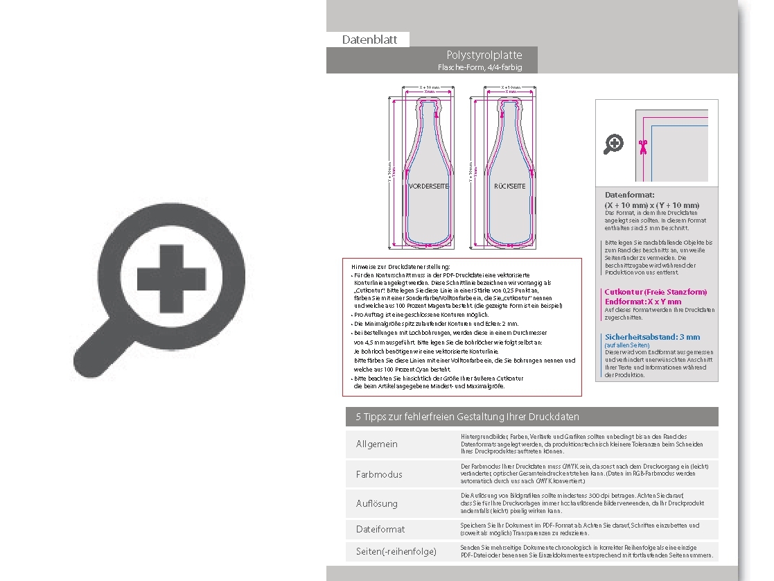 Product Bild polystyrolplatte_in_flasche-form_konturgefr__st___beidseitig_4_4-farbig_bedruckt