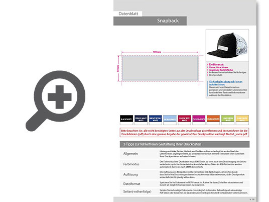 Product Bild trucker_junior_vintage_snapback_cap__mit_einer_stickposition_(vorne_mittig)